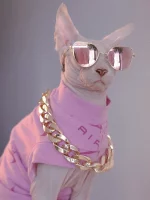 Pink NIKE Air One-arm Clothes for Sphynx