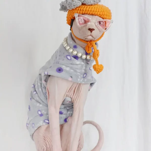Retro One-arm Clothes for Sphynx