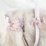 Soft Elephant Cotton Cat Leash Harness Set