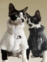 The Cat Face Lamb Velvets Coats for Cats