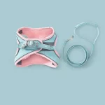 Vest Style Harness Leash Set for Cats - Light blue