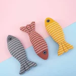 Cat Linen Fish Toy with Catnip