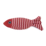 Cat Linen Fish Toy with Catnip - Red