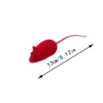 Cat Toy Simulation Mouse Makes Sounds - Red