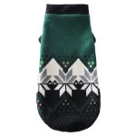 Christmas Green Bow Snowflake Sweater for Cats