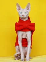 Christmas New Year One Arm Shirts for Sphynx Cats