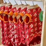 Christmas Socks Print Tank Tops for Cats