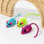 Colorful Winding Little Mouse Cat Toy