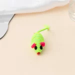 Colorful Winding Little Mouse Cat Toy - Green