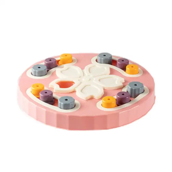 Interactive Cat Relieve Boredom Puzzle Feeder - Pink