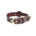 Leather Airtag Pet Tracking GPS Collar
