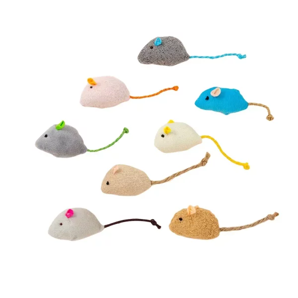 Mice Plush Cat Toy with Catnip