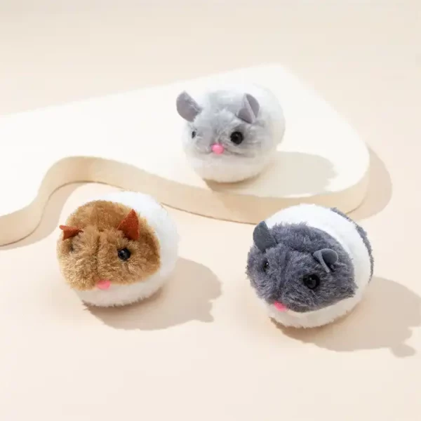 Plush Pull String Vibrating Mouse Cat Toy