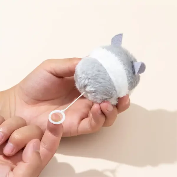 Plush Pull String Vibrating Mouse Cat Toy