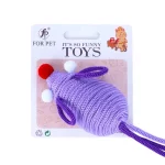 Simulated Mouse Nylon Bite-resistant Cat Toy - Purple