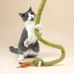 Snake Shaped Cat Teasers Spiral Snake Cat Toy