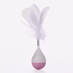 Tumbler Feather Cat Toy Interactive Cat Toy - White
