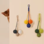 Wall-mounted Twine Ball Cat Toys