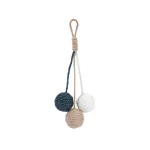 Wall-mounted Twine Ball Cat Toys - Khaki set