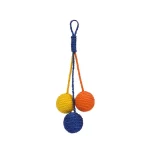 Wall-mounted Twine Ball Cat Toys - Red Yellow Blue