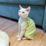 Summer Breathable Tank Top for Cats - D