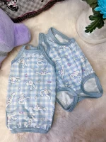 Cinnamoroll Plaid Onesie Tanktop for Cats - Onesie