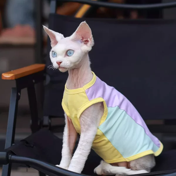 Breathable Mesh Tank Top for Cats