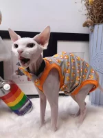 Modal French Chips Print Onesies for Cats